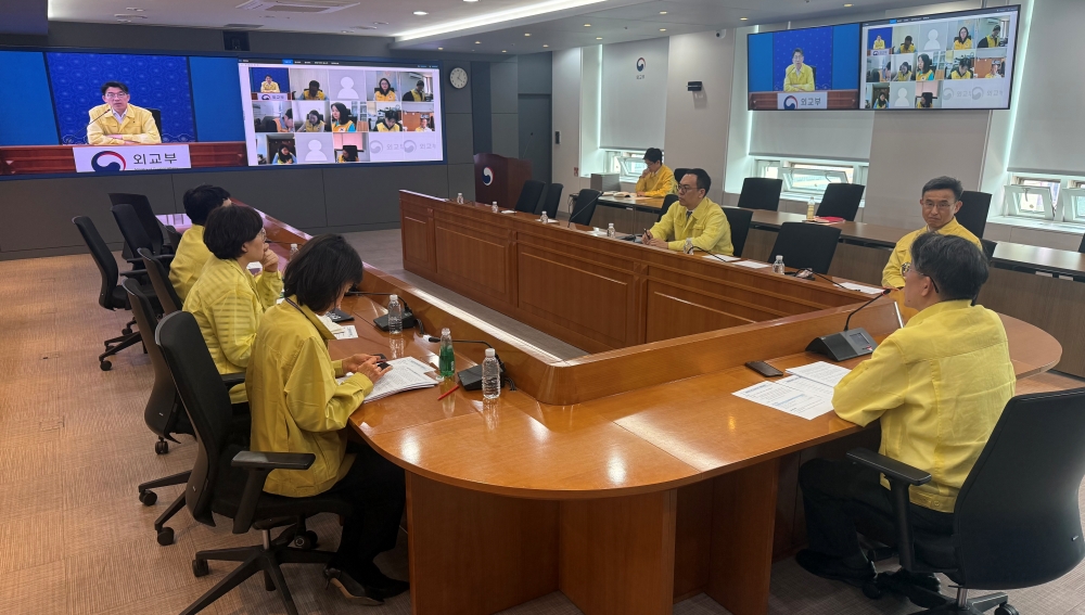 중동 전쟁 상황 속 재외국민보호 관련 본부-공관 합동 상황점검회의 개최(4.3.)